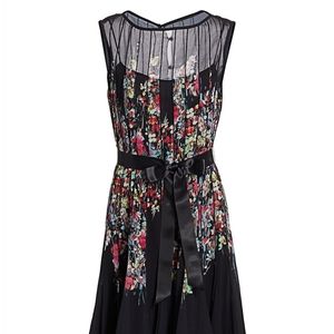 NWT Ricki Freeman for Teri Jon, Size 8, black with multi color